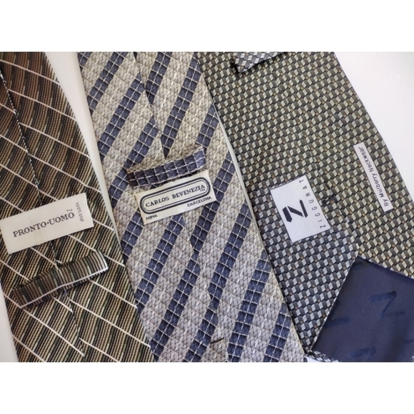 Bundle of 3 silk ties - Picture 3 of 8